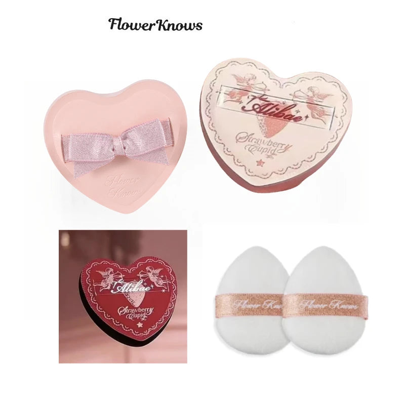Flower Knows Powder Puffs for Flawless Makeup Application, Compact Size for Travel