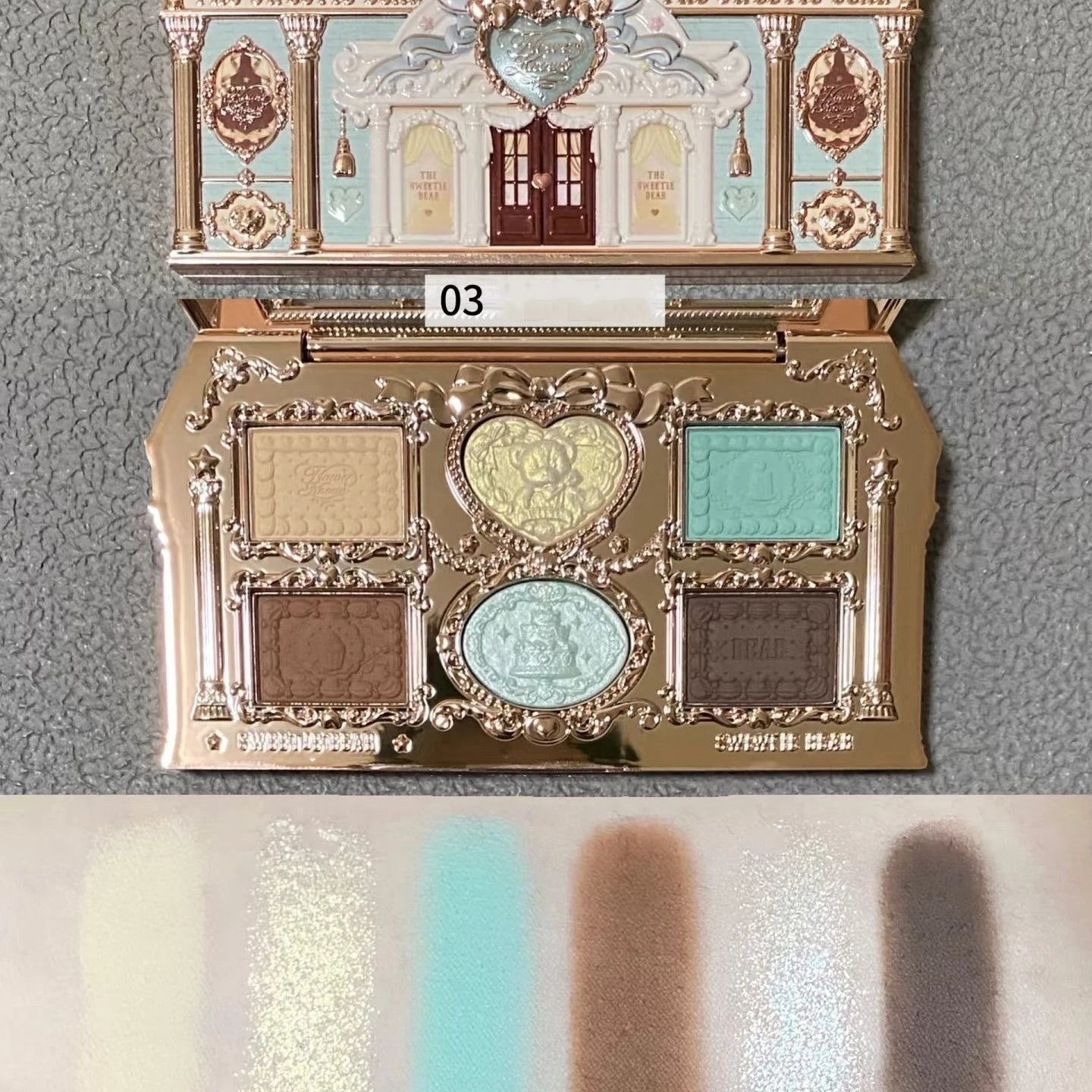 Flower Knows Swan Ballet Eyeshadow Palette Matte Fine Shimmer Pearl Face Palette 6 Colour Glitter Eye Shadow Flowerknows Makeup