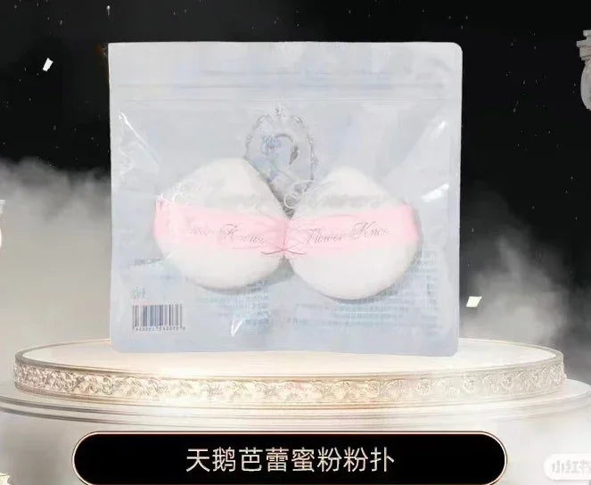 Flower Knows Powder Puffs for Flawless Makeup Application, Compact Size for Travel