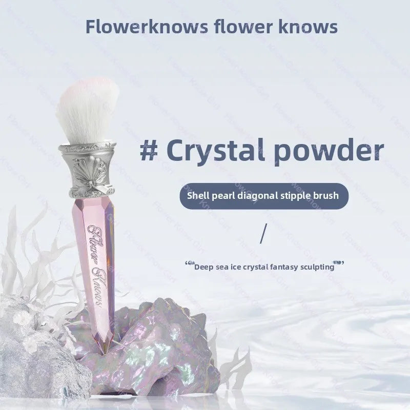 Flower Knows Swan Ballet Blush Wool Brush Mineral Powder Bronzer Contour Makeup Brushes By Flower Knows