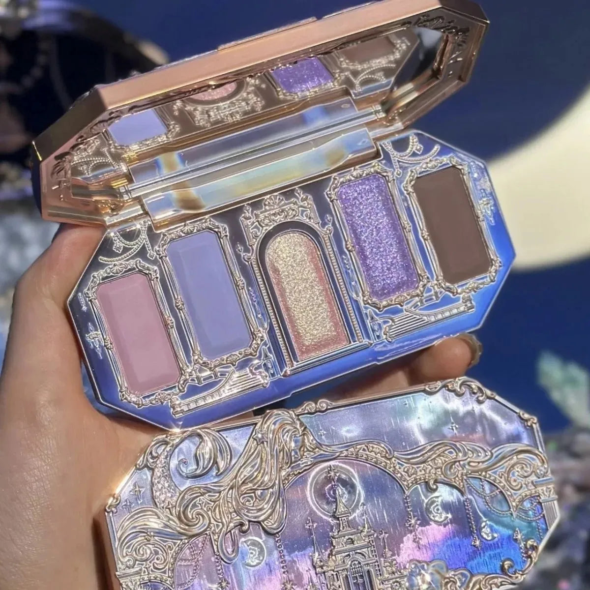 Flower Knows Swan Ballet Eyeshadow Palette Matte Fine Shimmer Pearl Face Palette 6 Colour Glitter Eye Shadow Flowerknows Makeup